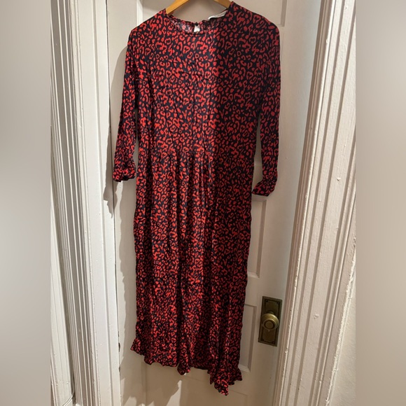 ZARA VIRAL POLKA DRESS BUT IN LEOPARD - Picture 5 of 5